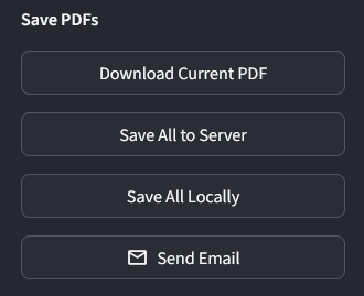 Save and upload options